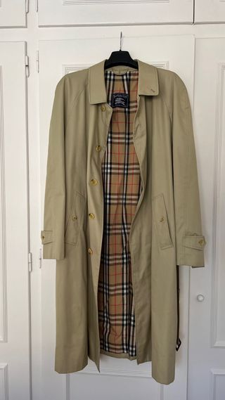 Gabardina Burberry Hombre Beige