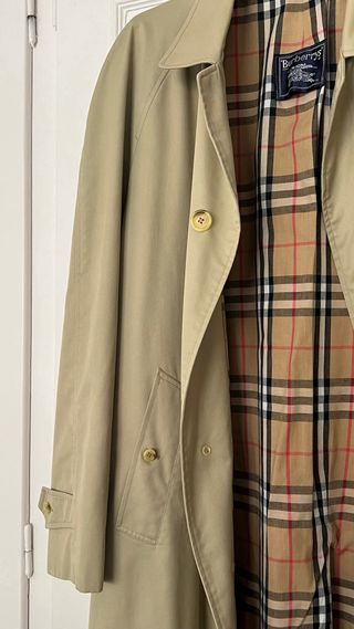 Gabardina Burberry Hombre Beige