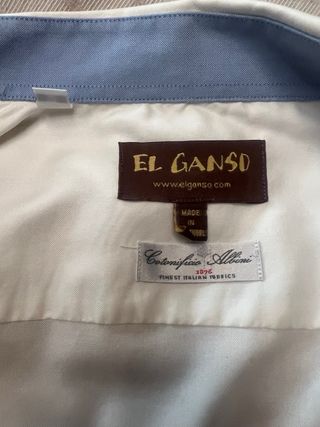 Camisa El Ganso Blanca Hilo Talla M