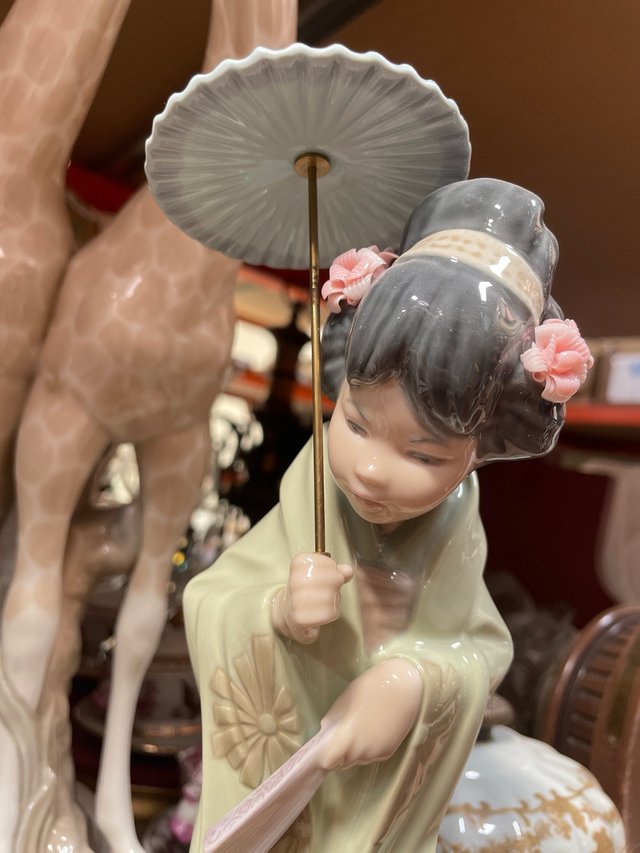 Pareja Figuras Lladro GEISHA