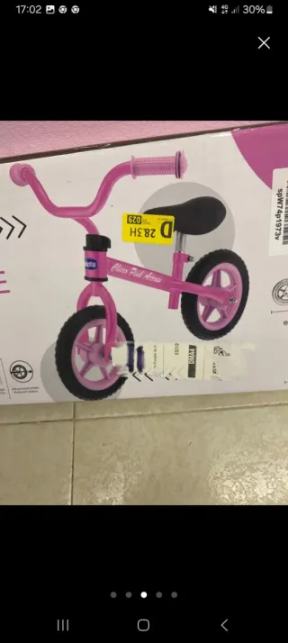 Bicicleta sin pedales Chicco Pink Arrow