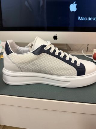 Zapatillas Roberto Cavalli Azul y Blanco