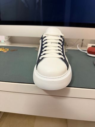 Zapatillas Roberto Cavalli Azul y Blanco