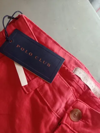 Pantalón "POLO CLUB ". Talla 36.Coral