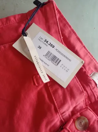 Pantalón "POLO CLUB ". Talla 36.Coral