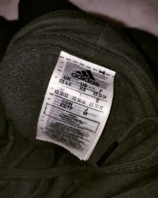 Sudadera Adidas Negra Logo Grande