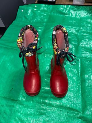 Stivali da pioggia rossi n. 28