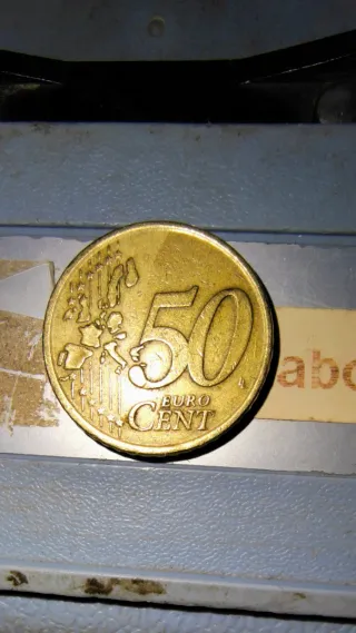 Moneda 50 céntimos 2002 Italia