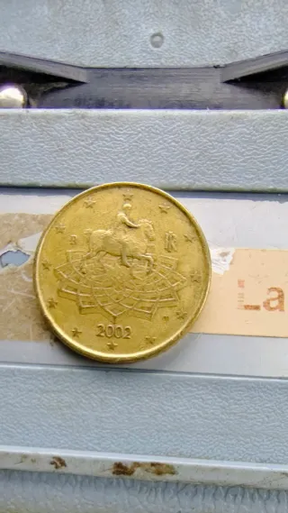 Moneda 50 céntimos 2002 Italia