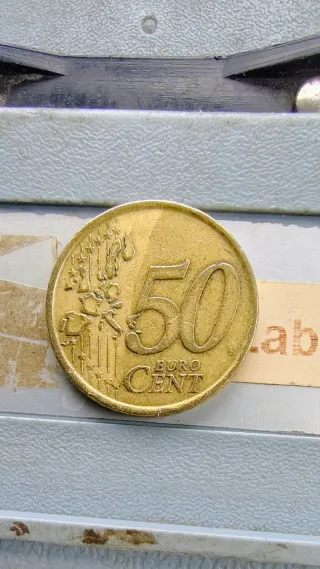 Moneda 50 céntimos 2002 Italia