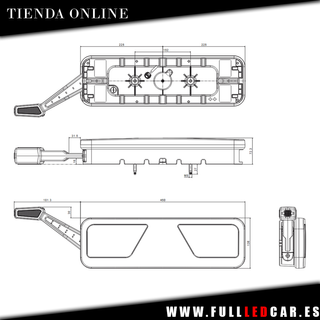 PILOTOS LED PARA TRÁILER 7 FUNCIONES CON CUERNOS