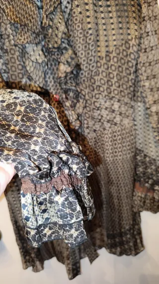 Blusón de seda manga larga