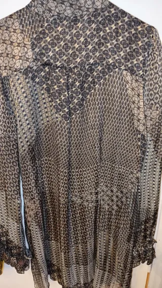 Blusón de seda manga larga