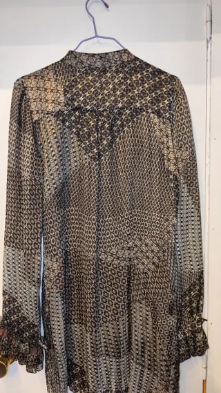 Blusón de seda manga larga