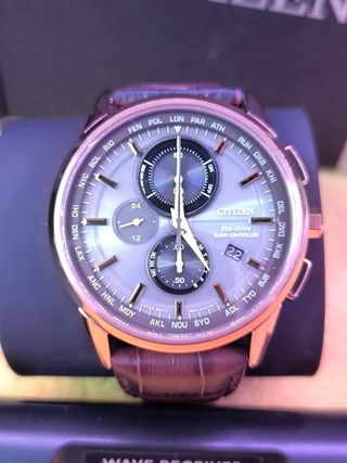 Reloj Citizen Eco-Drive Radiocontrolado Marrón/Dor