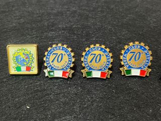 Lotto 8 spille Vespa Club Italia 70 anni