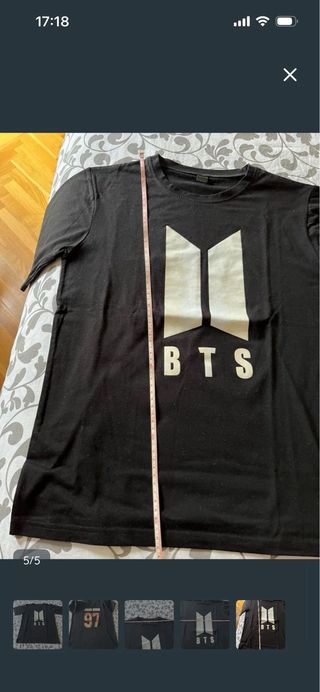 LoteChaleco Pull&Bear Negro Talla L Y camiseta BTS