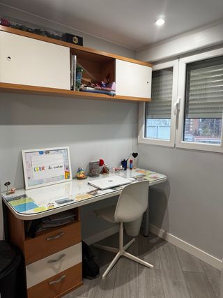 HABITACION JUVENIL - ARMARIOS + MESA + ESTANTERIA