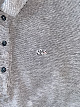 Camisa Polo Lacoste Gris Talla M
