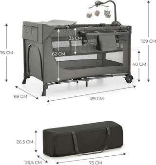 Cuna de viaje Kinderkraft Joy 2 en 1