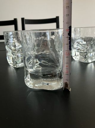 Lote 7 vasos de cristal sin estrenar