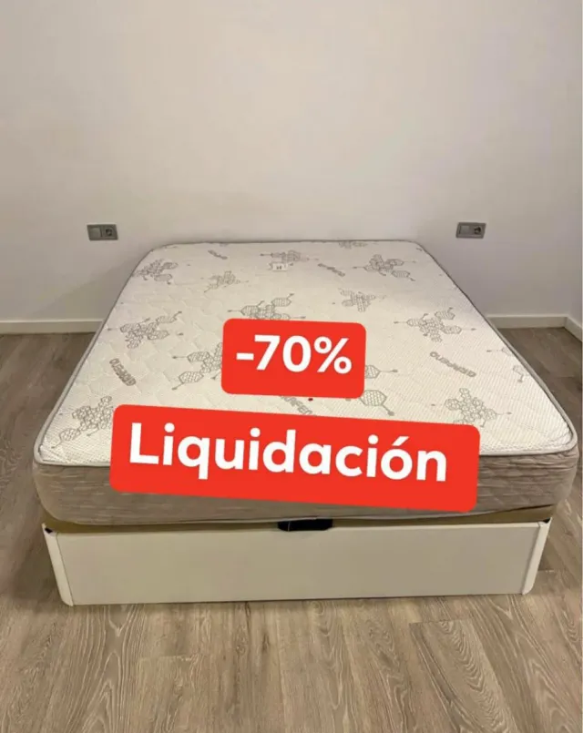 Canapé y colchón -70% Liquidación