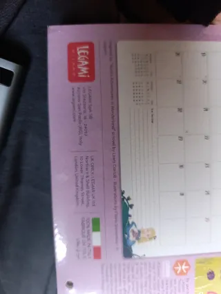 Calendario Legami Alice in Wonderland