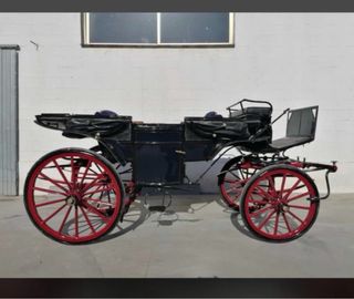 Coche de caballos Landau siglo XIX