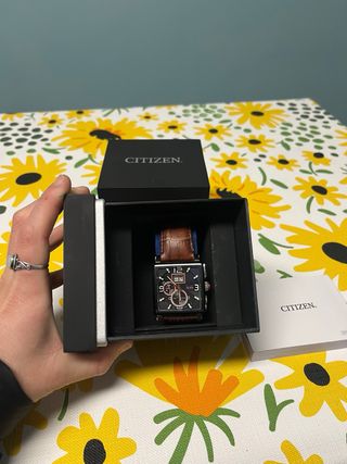 Reloj Caballero Citizen Negro/Plata