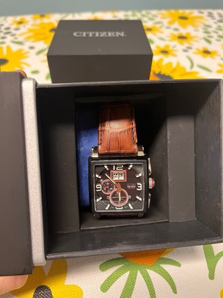 Reloj Caballero Citizen Negro/Plata