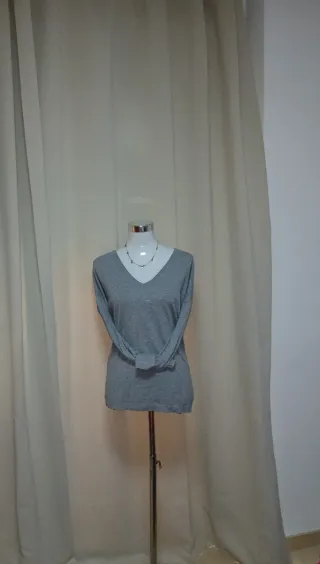 Jersey Zara Gris Mujer