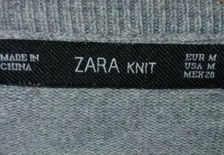 Jersey Zara Gris Mujer