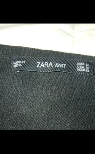 Jersey Zara Gris Mujer