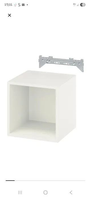 3 Cubo de pared blanco
