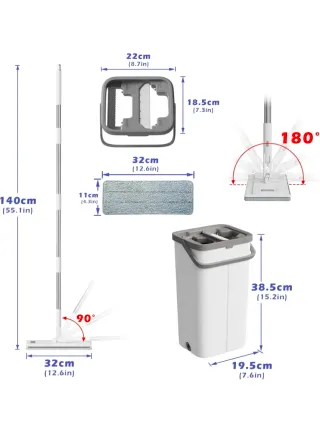 Mopa Fregona con Cubo y Recambios