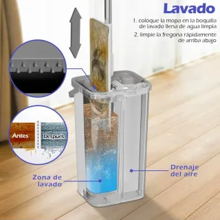 Mopa Fregona con Cubo y Recambios