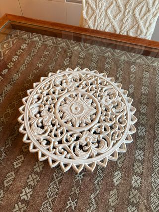 Mandala Decorativo Madera Tallada