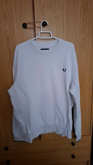 Sudadera blanca Fred Perry
