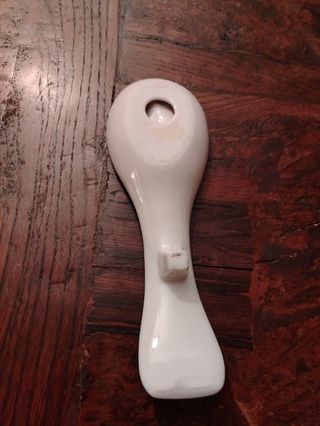 Poggia-mestolo ceramica decorato blu