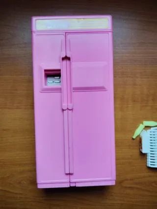 Sedia Barbie rosa e bianca