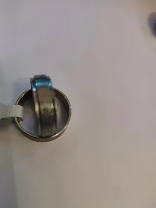 Pack 2 Anillos Plateados y Azules