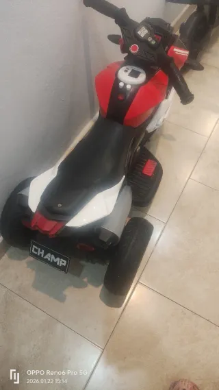 Moto Eléctrica Infantil Roja y Negra