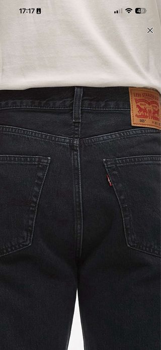 Levi's 565 Loose Straight Negro Lavado