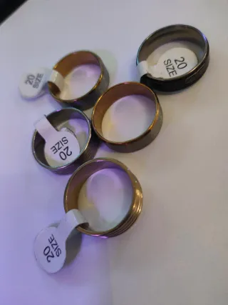 Anillos Talla 20 pack 5