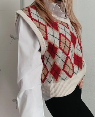 Chaleco de punto Zara Talla M