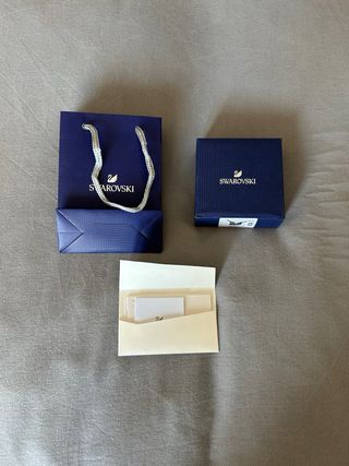 Collana Swarovski Cigno Argento