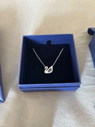 Collana Swarovski Cigno Argento