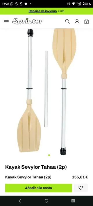 Kayak Sevylor Tahaa (2p)