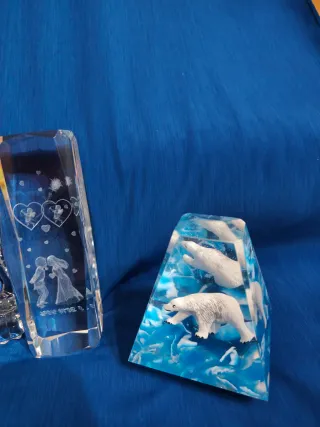 Figuras de cristal decorativas