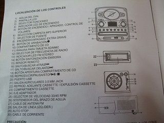 TOCADISCOS CLASSIC CON RADIO-CD/MP3-USB-SD-CASSETE